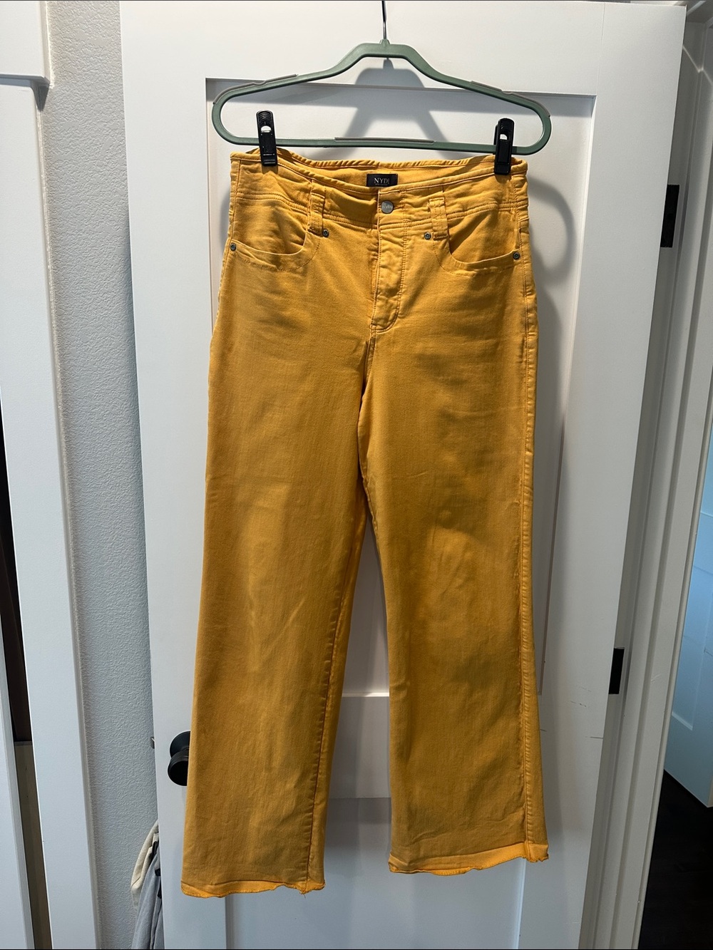 NYDJ Golden Mustard Wide-Leg Jeans